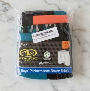 Athletic Works 5 pack Dri-Performance boxer briefs underwear boys (S) 6/7 Dino